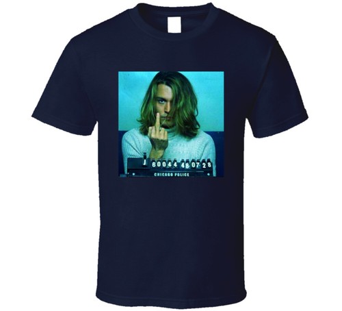 Maglietta johnny depp mugshot - johnny,