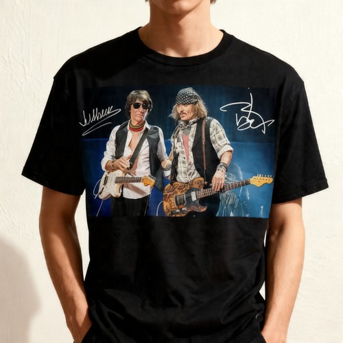 Shirt firmata jeff beck - jeff, e