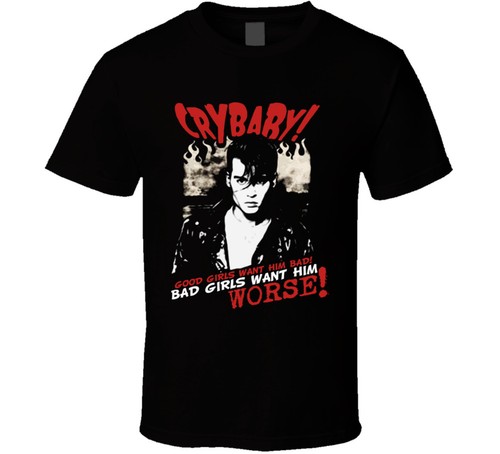 Maglietta crybaby retro johnny - crybaby,