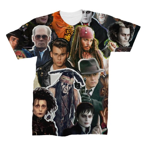 Maglietta johnny depp collage - maglietta,