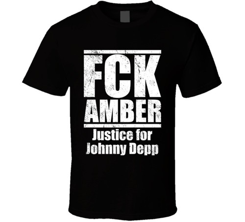 Maglietta fck amber heard - maglietta,